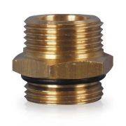 Self-sealing double nipples